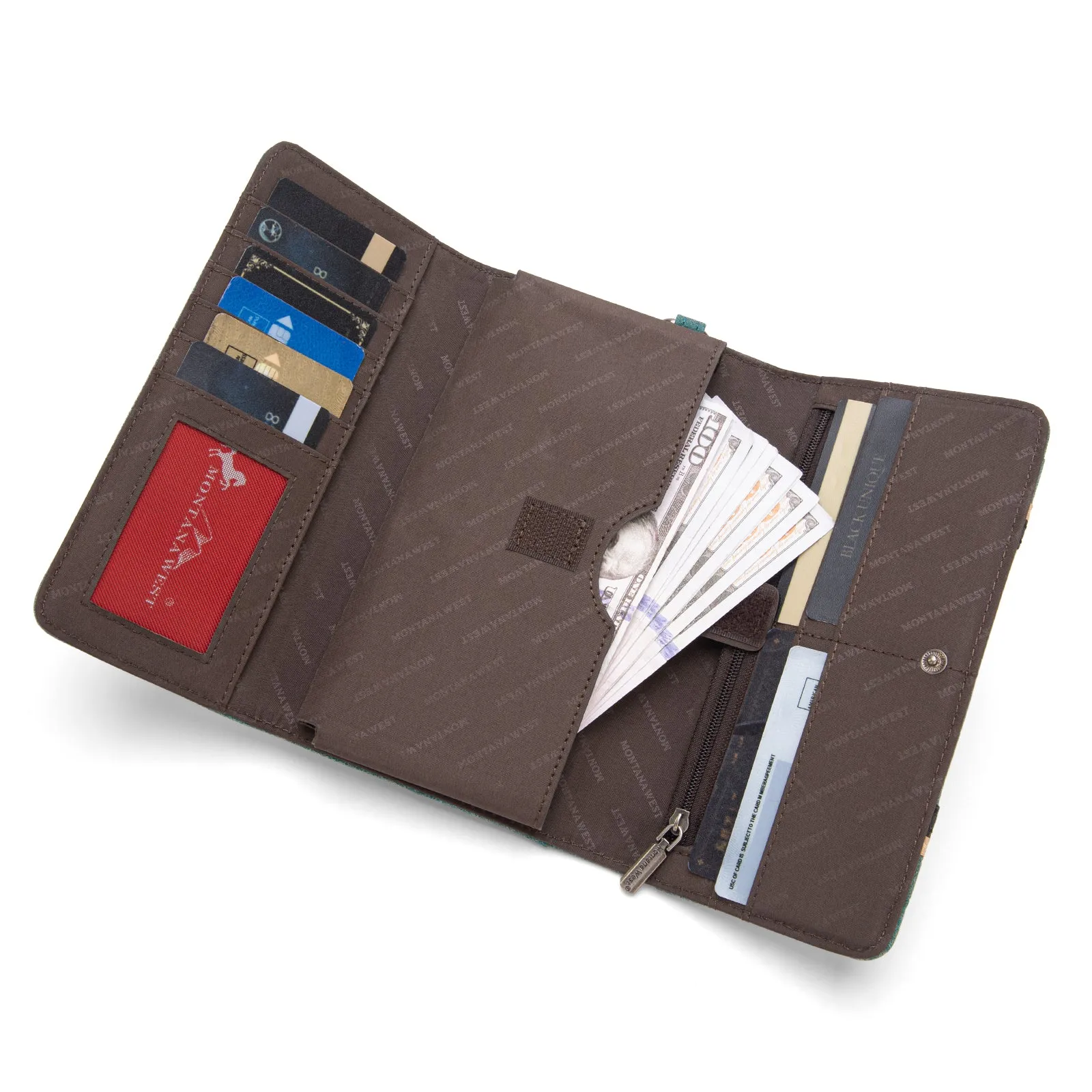 MW1280-W018 Montana West Buckle Collection Wallet