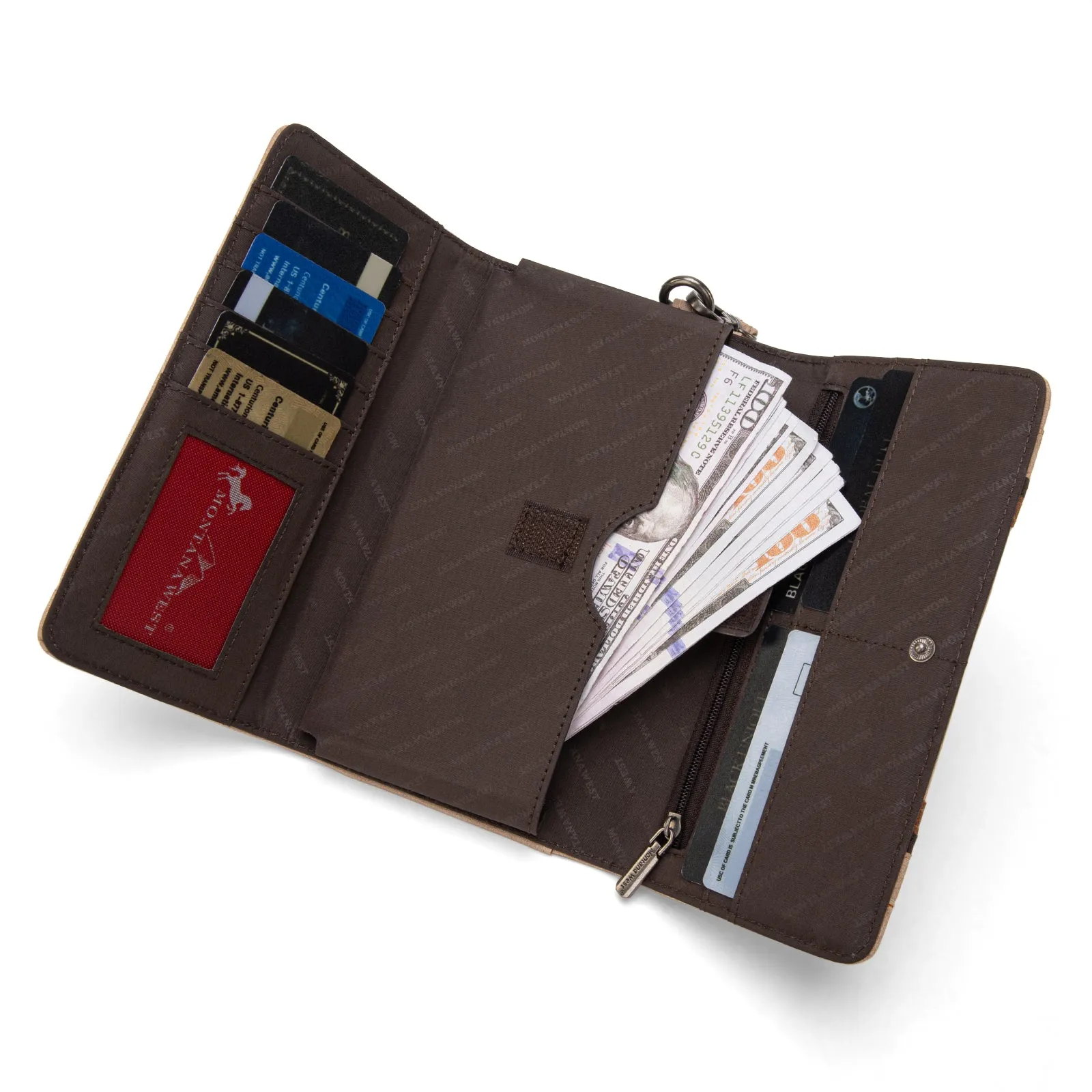 MW1280-W018 Montana West Buckle Collection Wallet