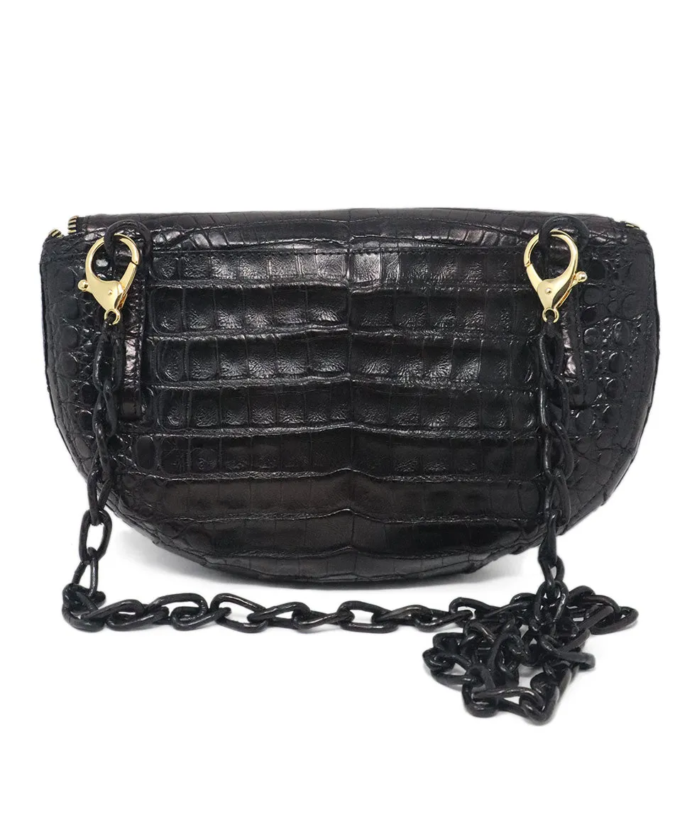 Nancy Gonzalez Black Alligator Crossbody