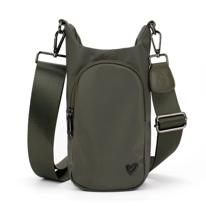 NEW: Hipster H2O Crossbody Bag - Matte Nylon Olive