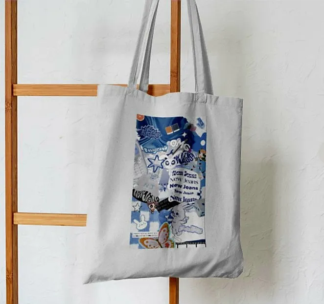 New Jeans K-Pop Journal Tote Bag