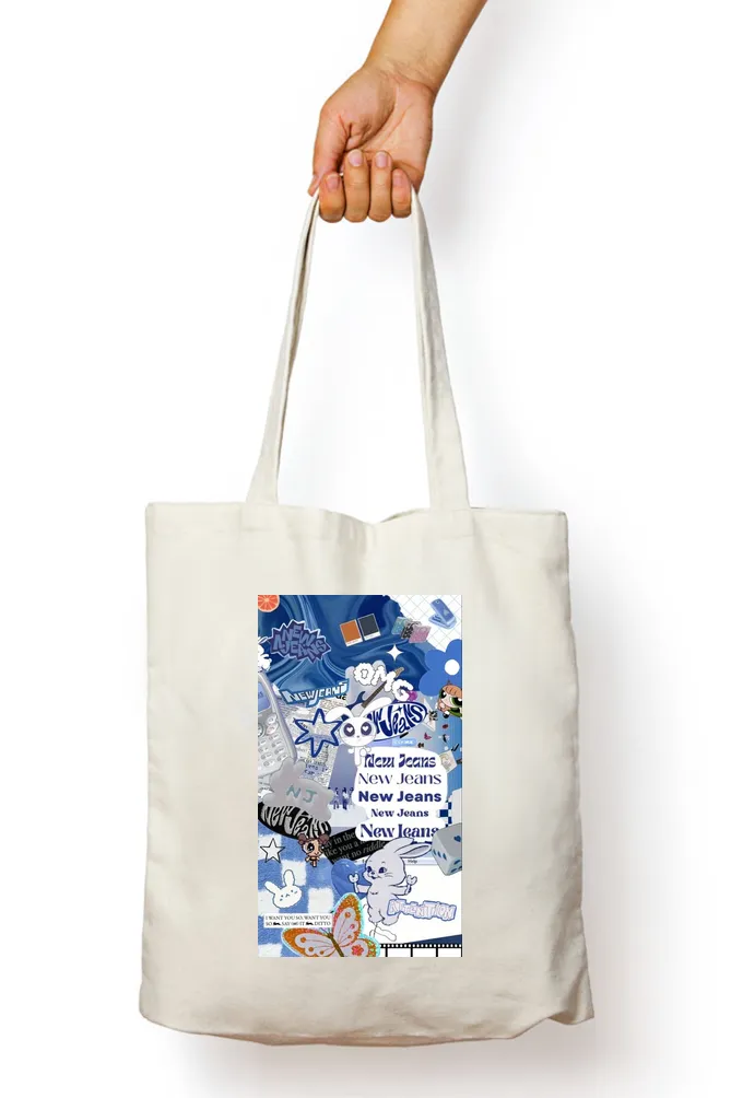 New Jeans K-Pop Journal Tote Bag