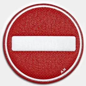 No Entry Leather Sticker