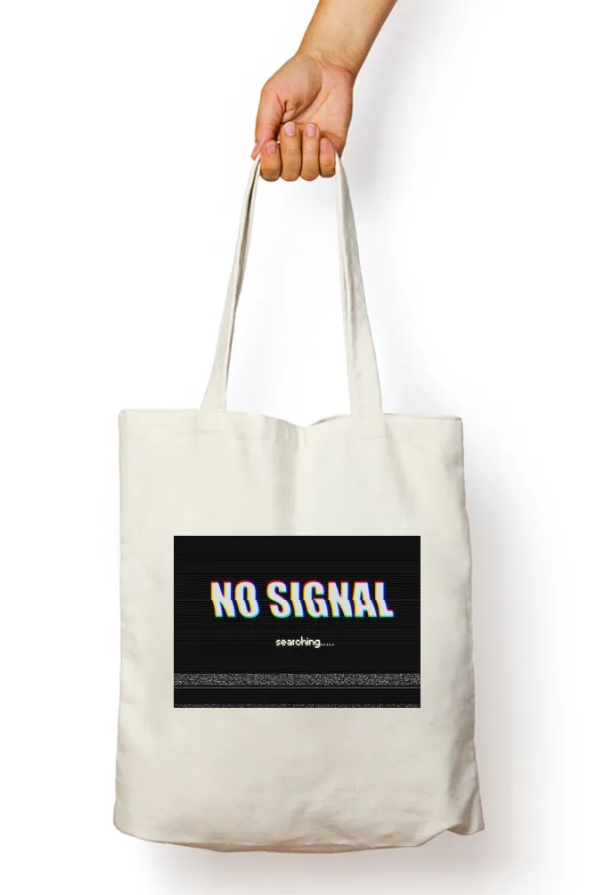 No Signal Abstract Tote Bag