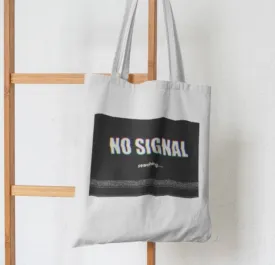 No Signal Abstract Tote Bag