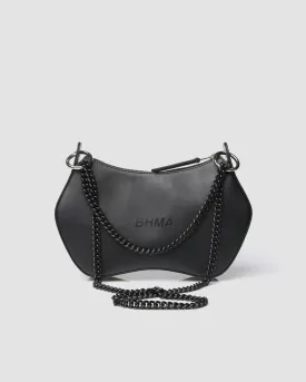 Noir BHMA Bag of grape-based vegan leather