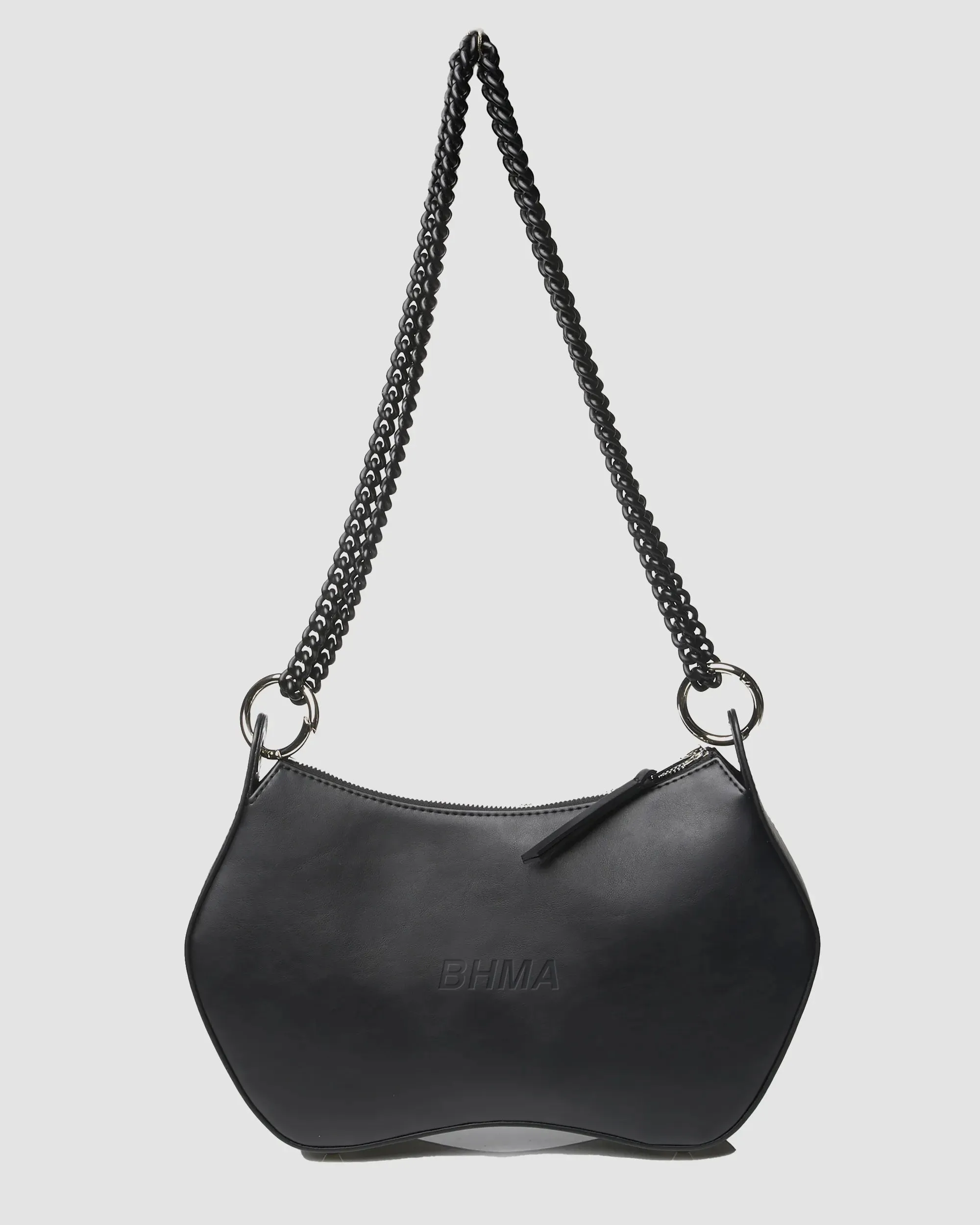 Noir BHMA Bag of grape-based vegan leather