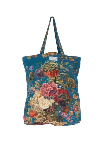 One Hundred Stars Canvas bag - Primula teal