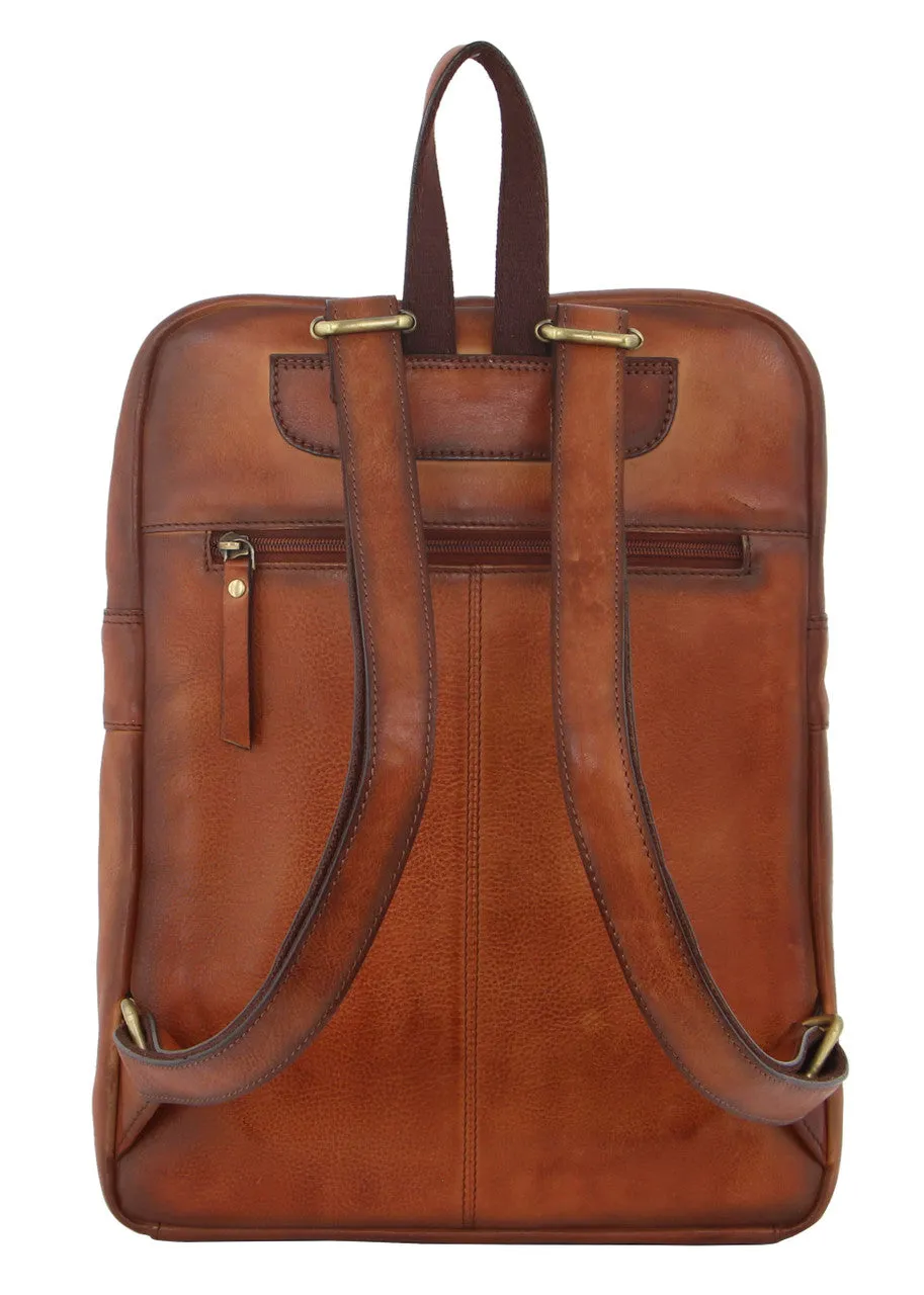 Pierre Cardin Rustic Leather Backpack PC3332