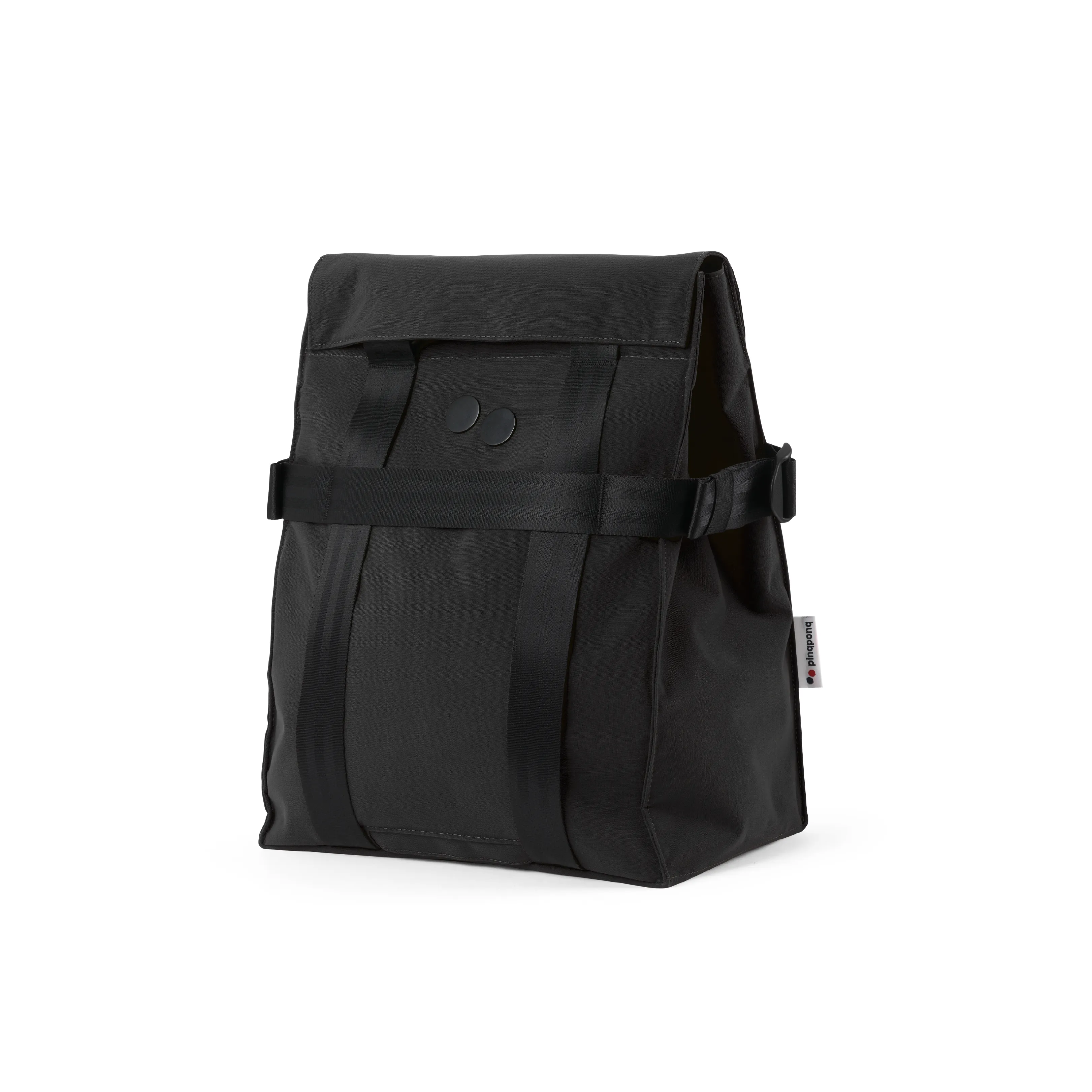 Solid Black Pinqponq Pendik Backpack