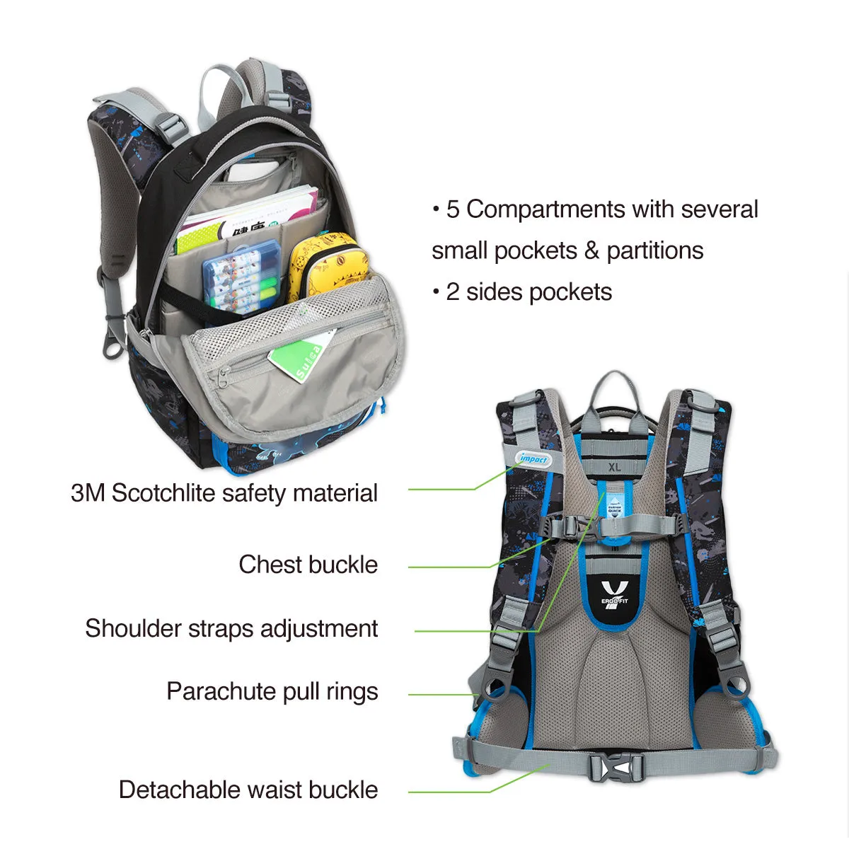 Posture Correction Ergonomic Backpack, IM-00226