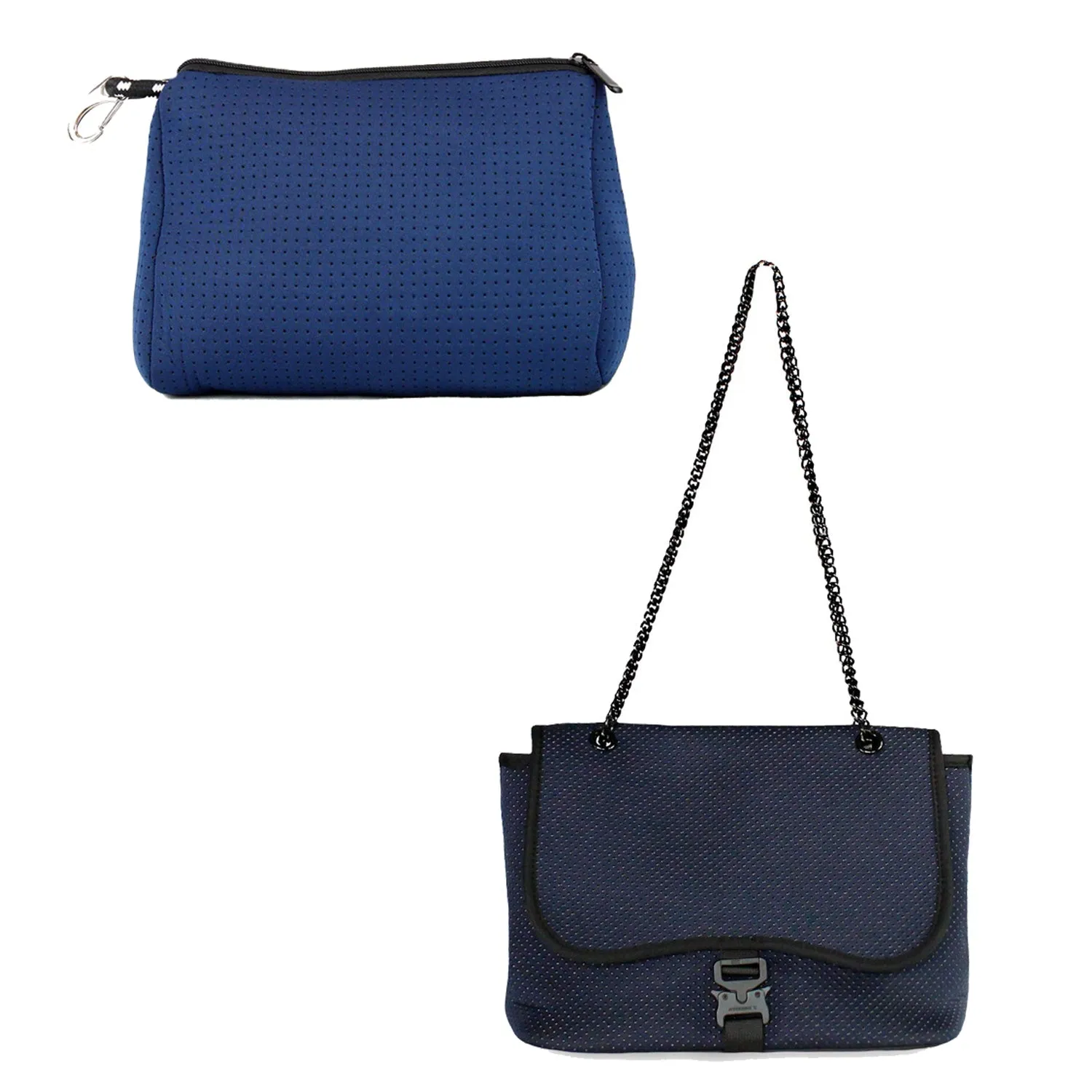 POUCH   FLAP CROSSBODY - DEEP BLUE