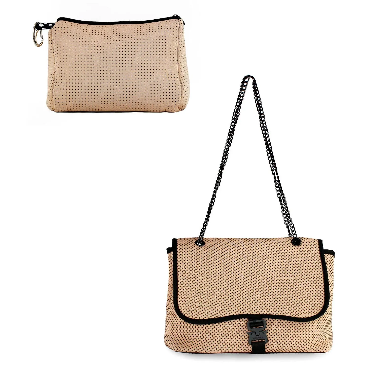 POUCH   FLAP CROSSBODY - TAN