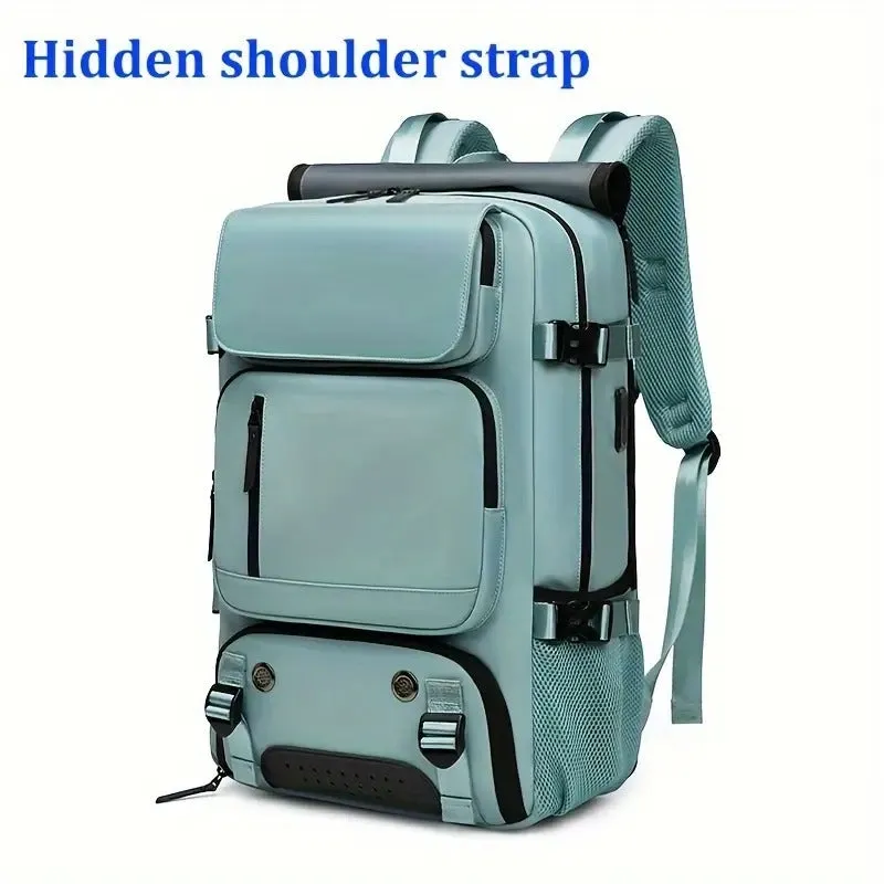 Professional Backpack Spacious Travel Rucksack Shoe Compartment Water-Resistant Outdoors Hiking Camping Bag Multiple Pockets & Padded Shoulder Straps | 7798