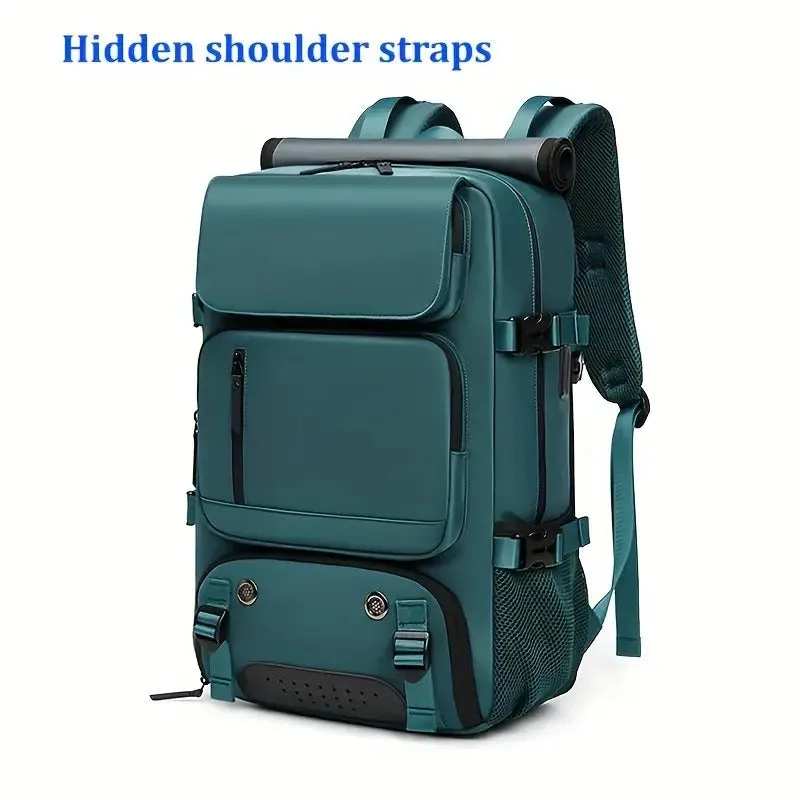 Professional Backpack Spacious Travel Rucksack Shoe Compartment Water-Resistant Outdoors Hiking Camping Bag Multiple Pockets & Padded Shoulder Straps | 7798