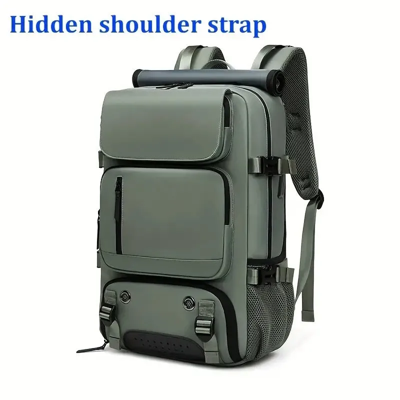 Professional Backpack Spacious Travel Rucksack Shoe Compartment Water-Resistant Outdoors Hiking Camping Bag Multiple Pockets & Padded Shoulder Straps | 7798