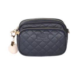 Quilted Mayfair Bag Navy & Accessories