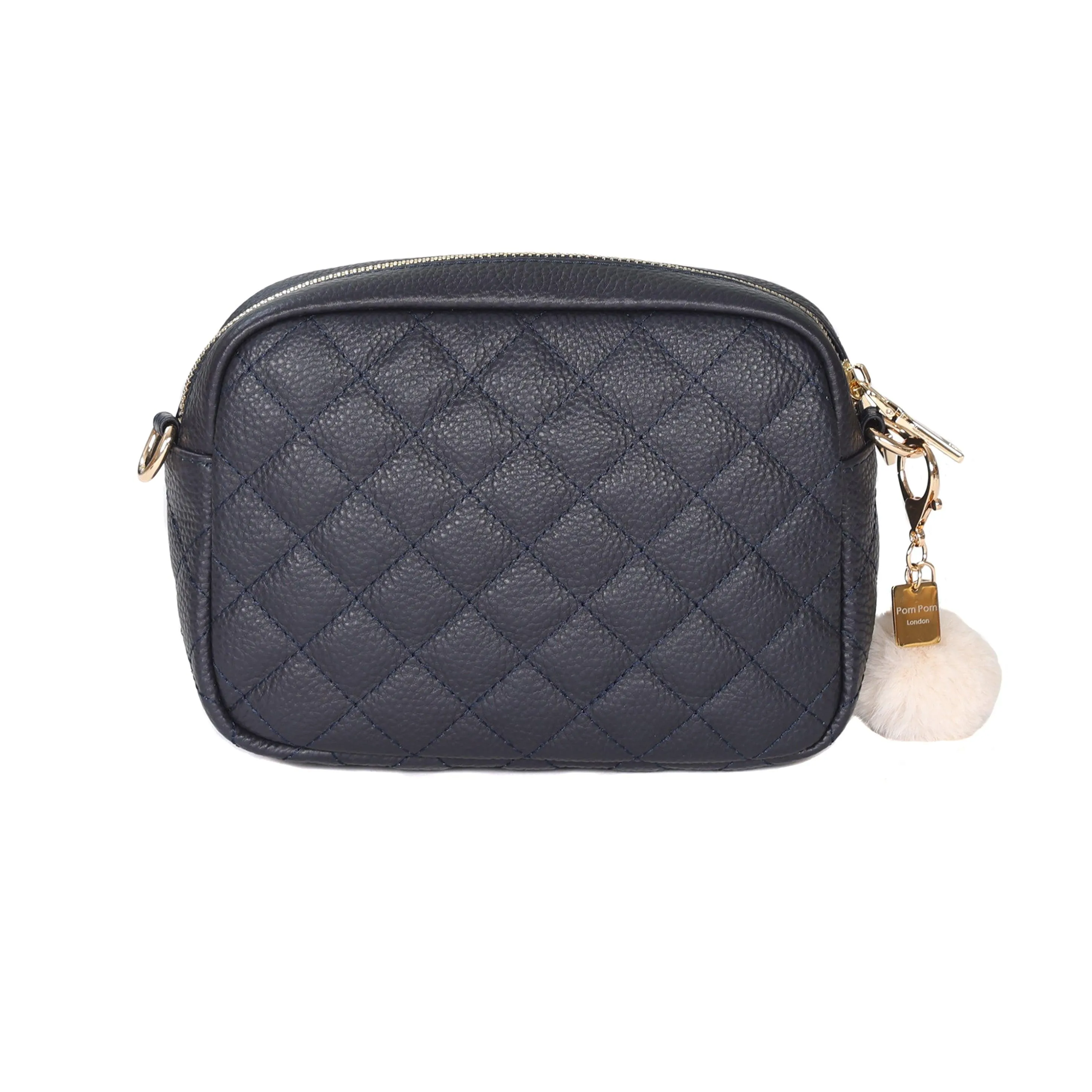 Quilted Mayfair Bag Navy & Accessories