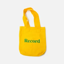 Record Logo Tote Bag - Mustard