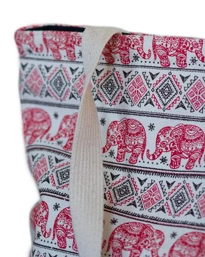 Red Elephant Tote Bag