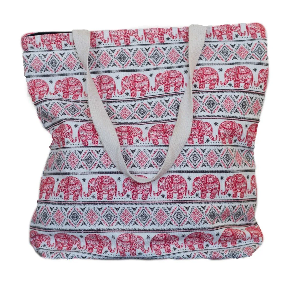 Red Elephant Tote Bag