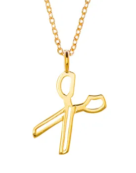 Samantha Faye Small Scissor Pendant Necklace