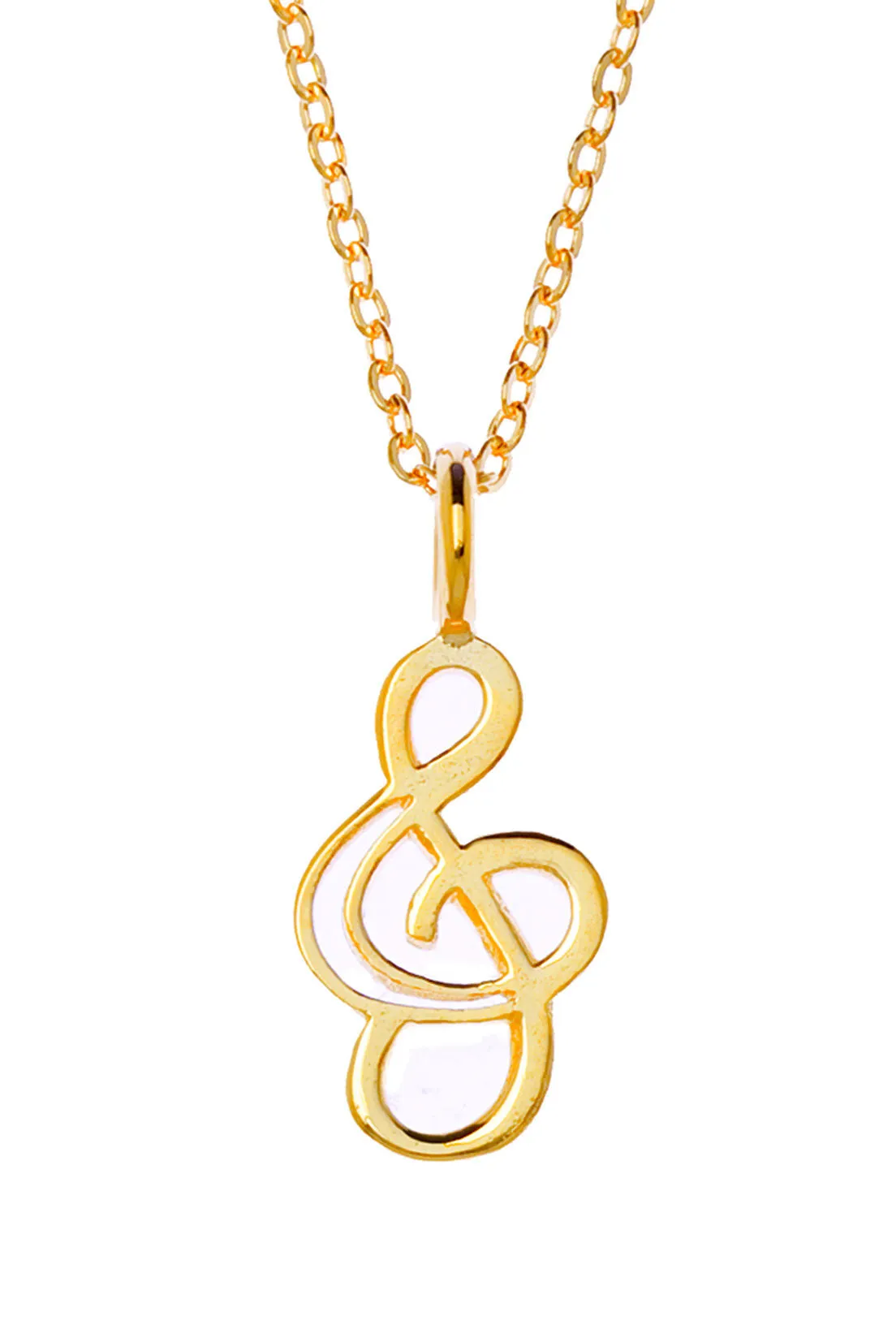 Samantha Faye Small Treble Symbol Necklace