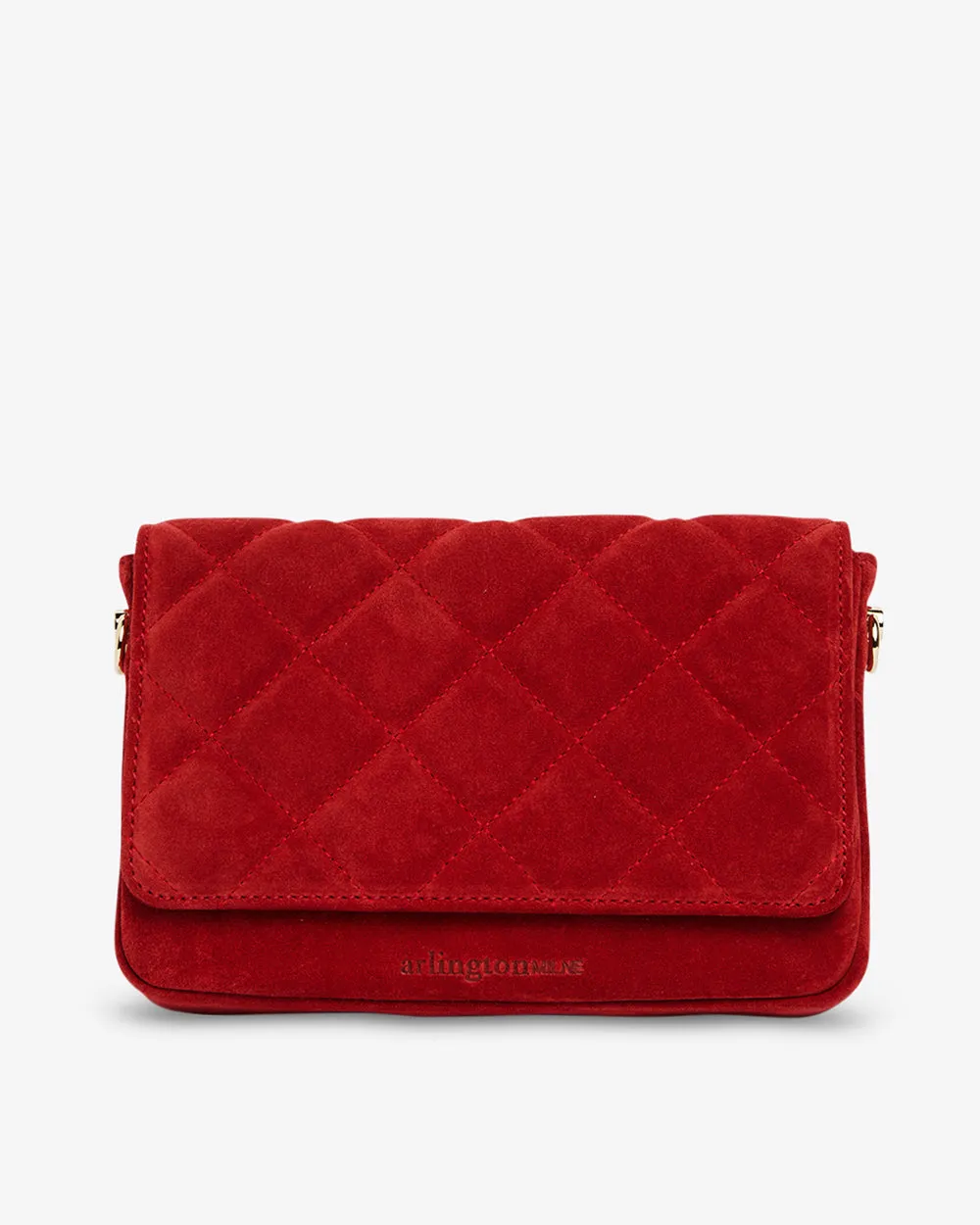 Sarah Crossbody - Red Suede