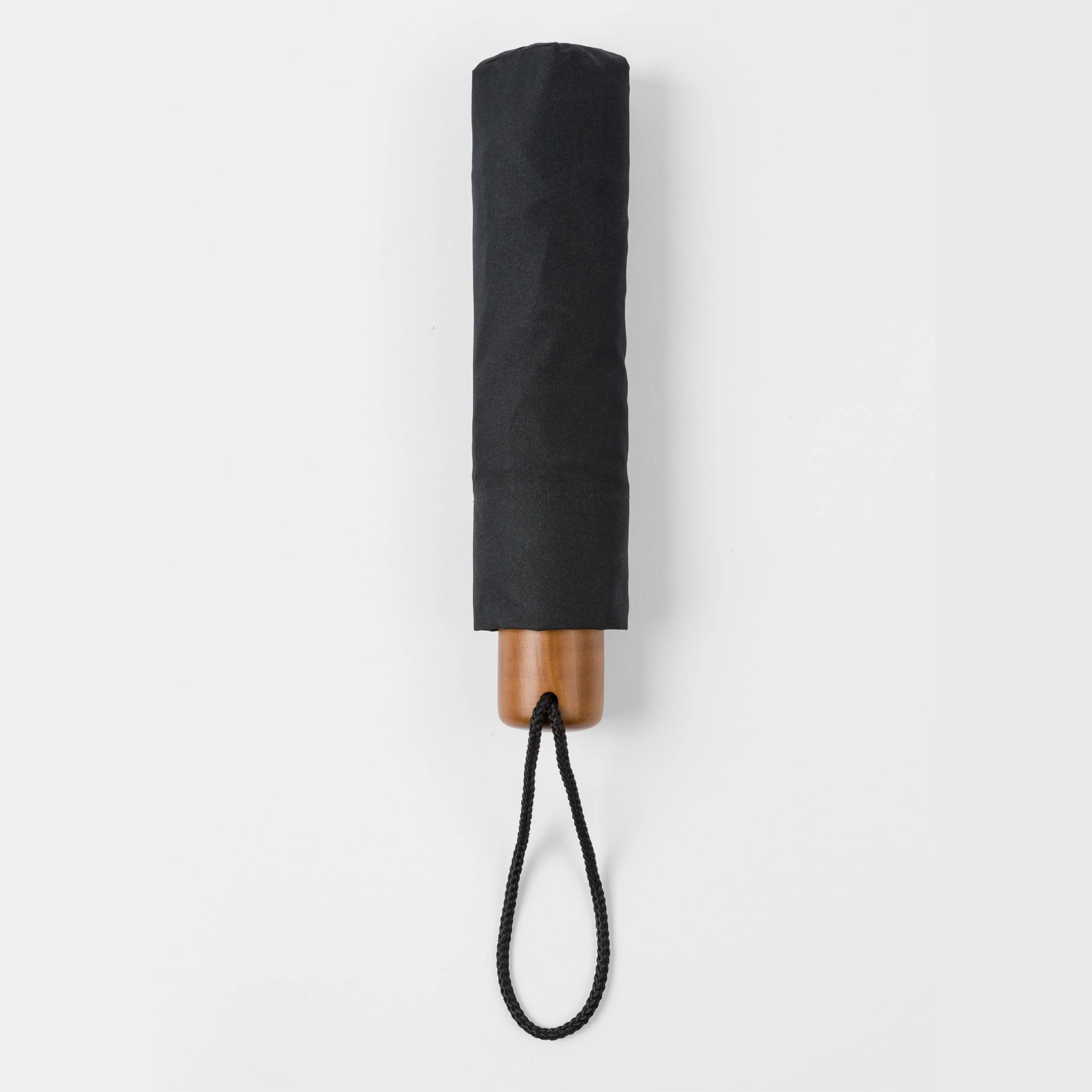 'Signature Stripe' Telescopic Umbrella | Black