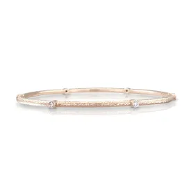 Sputnik Bangle in Rose Gold with Diamonds