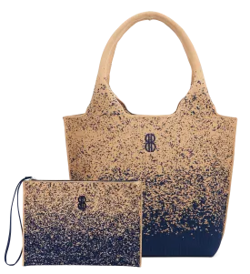 Sutton City Tote - Navy Buckthorn Sprinkle - Medium