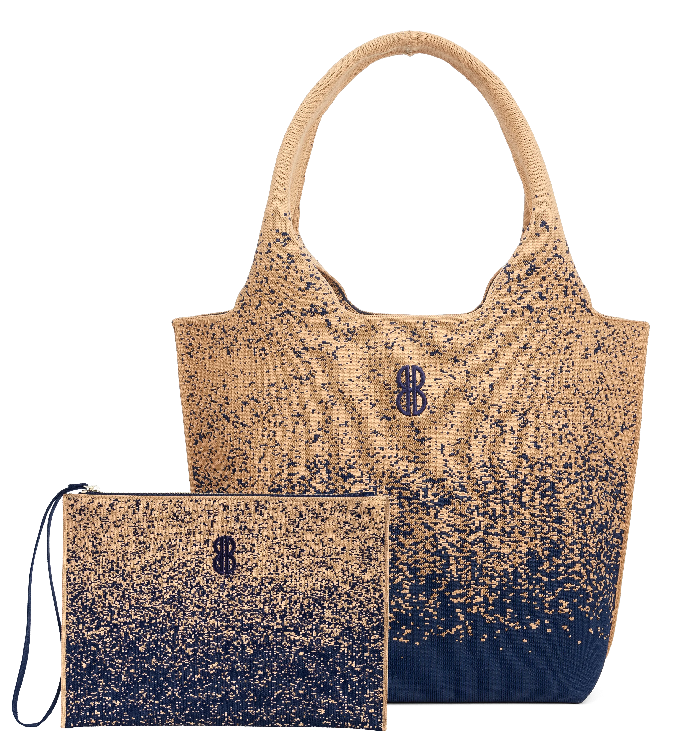 Sutton City Tote - Navy Buckthorn Sprinkle - Medium