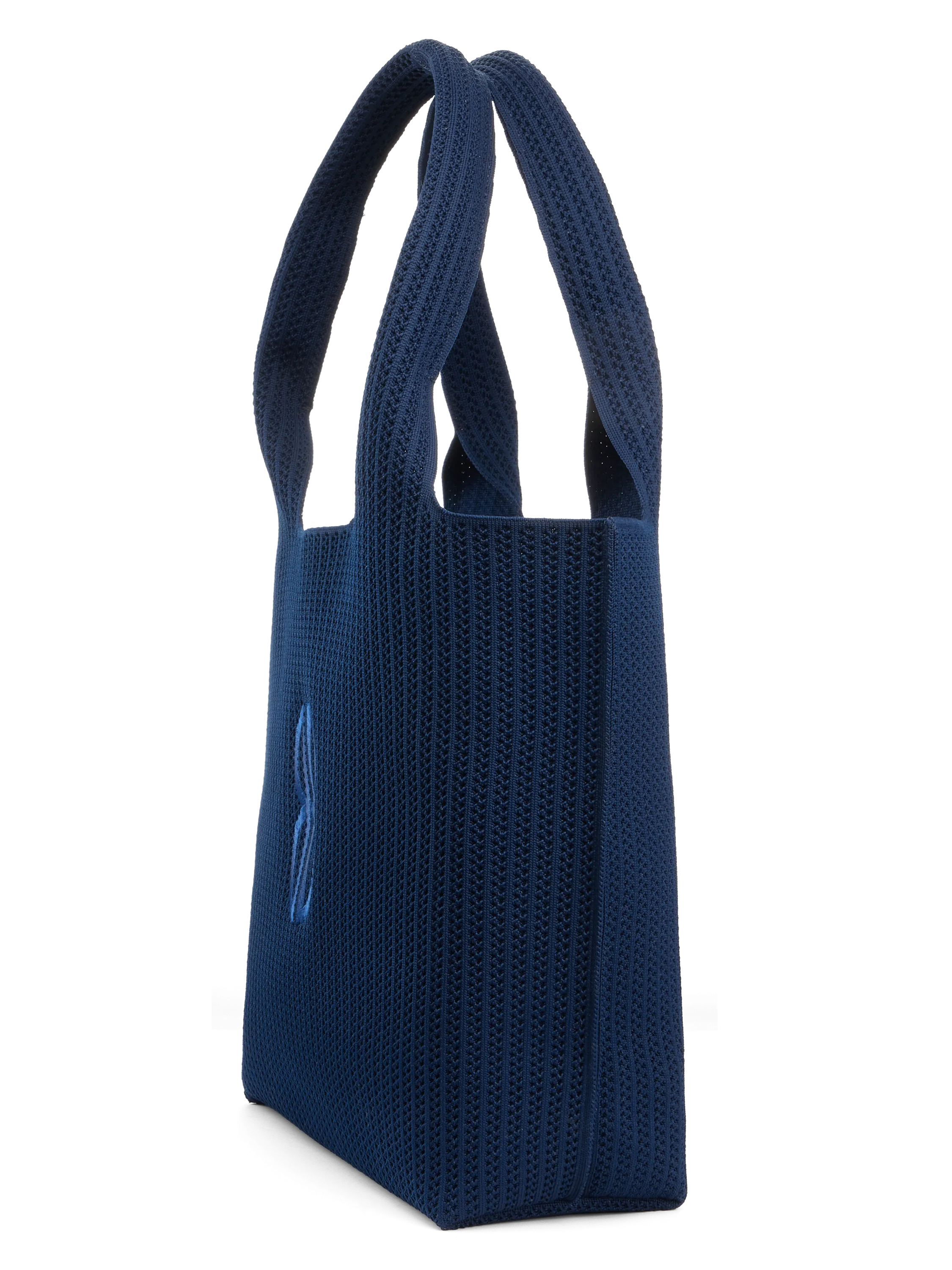 Sutton City Tote - Navy Stripe Monogram - Large