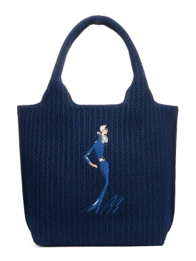 Sutton City Tote - Navy Stripe - Small