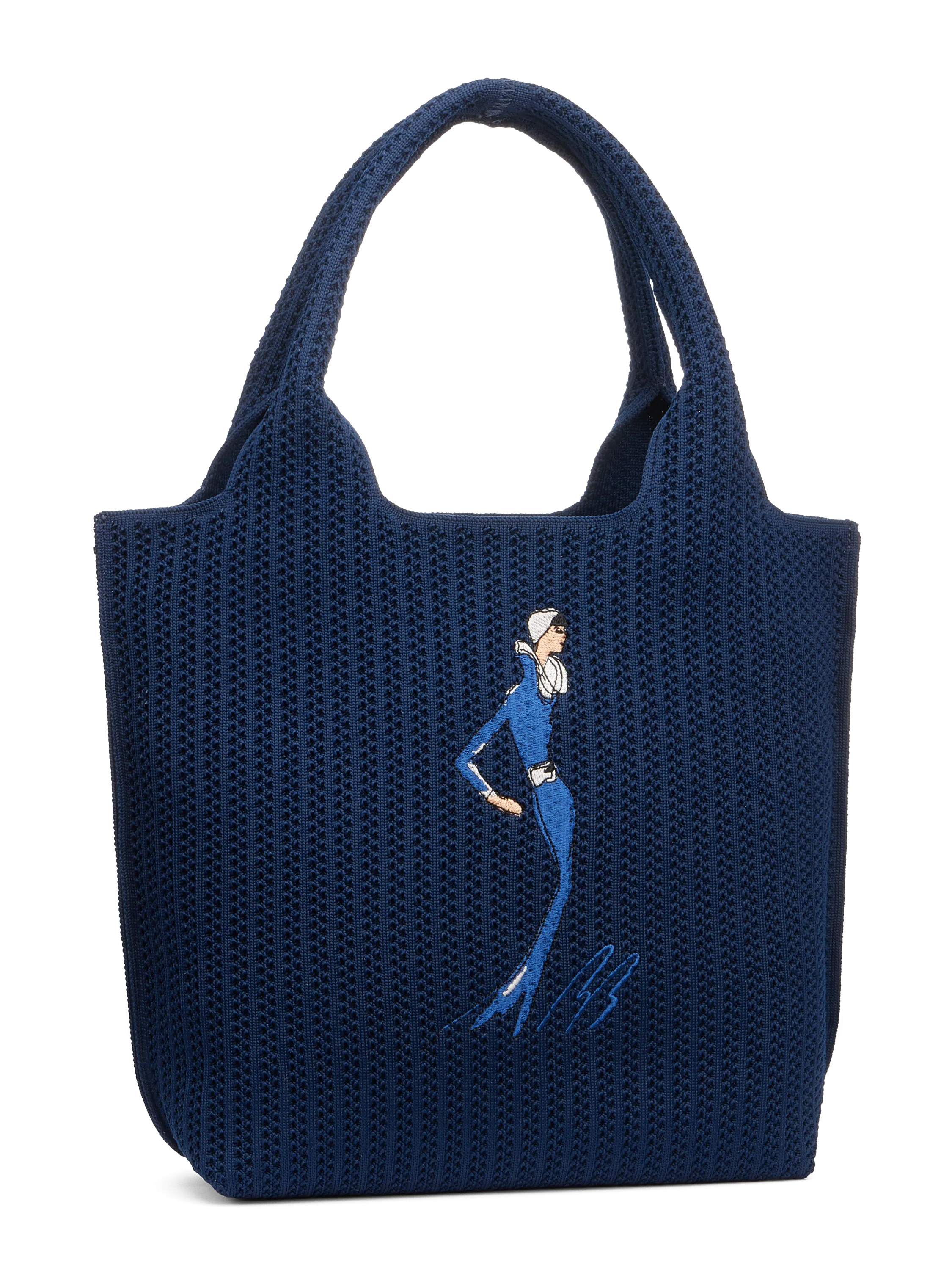 Sutton City Tote - Navy Stripe - Small