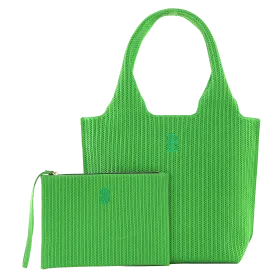 Sutton City Tote - Parakeet Green Stripe - Medium