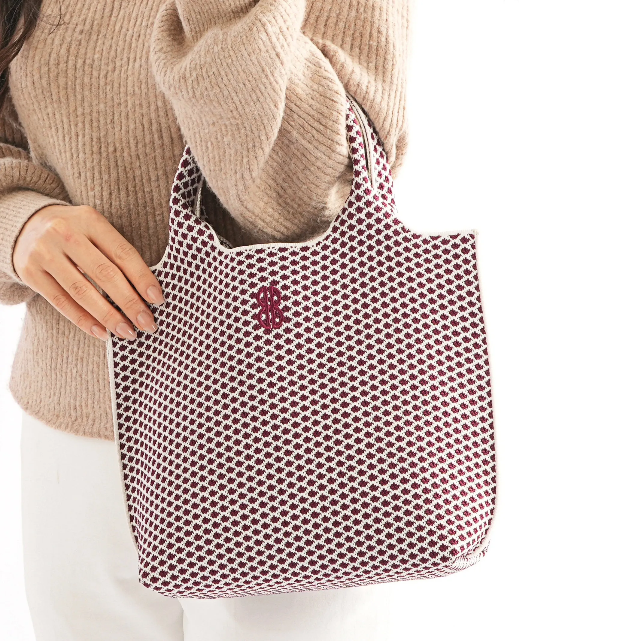 Sutton City Tote - Wine Diamond - Small