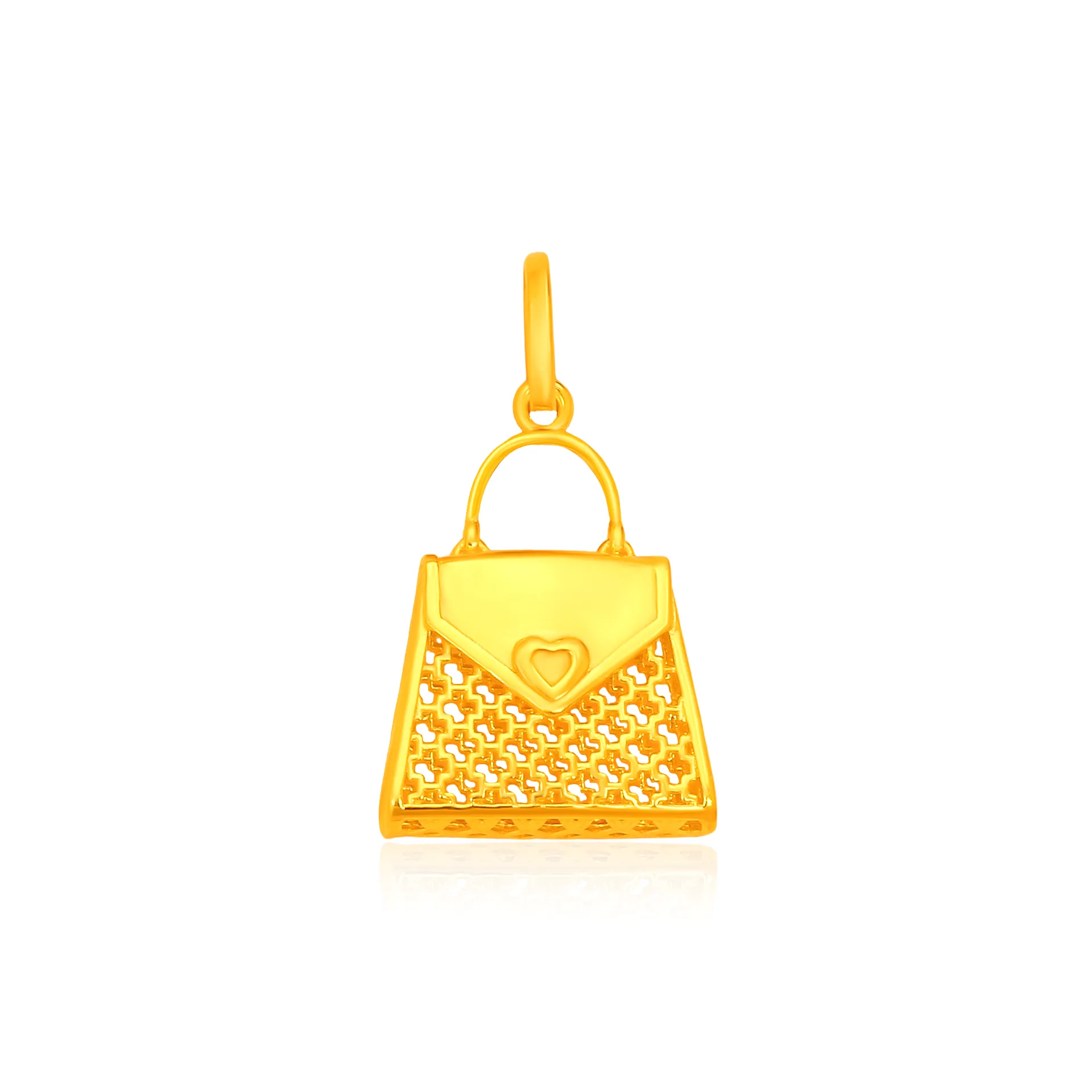 TAKA Jewellery 916 Gold Handbag Pendant