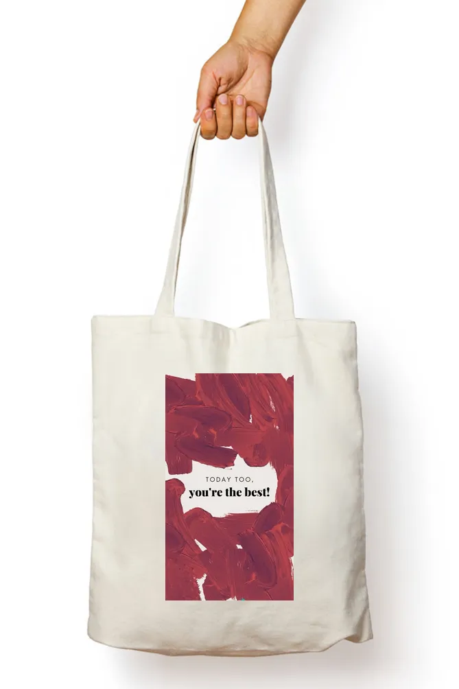 The Best Companion Abstract Tote Bag