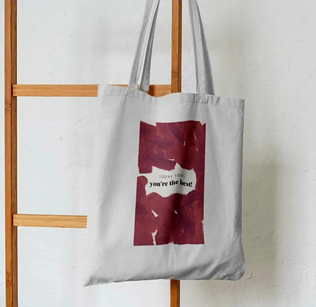 The Best Companion Abstract Tote Bag