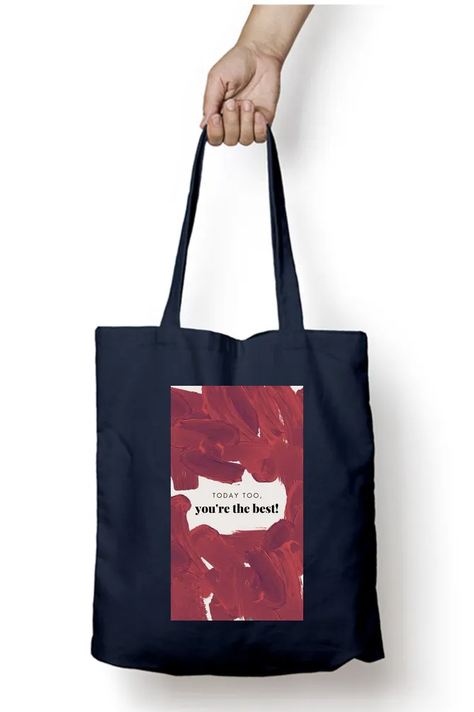 The Best Companion Abstract Tote Bag