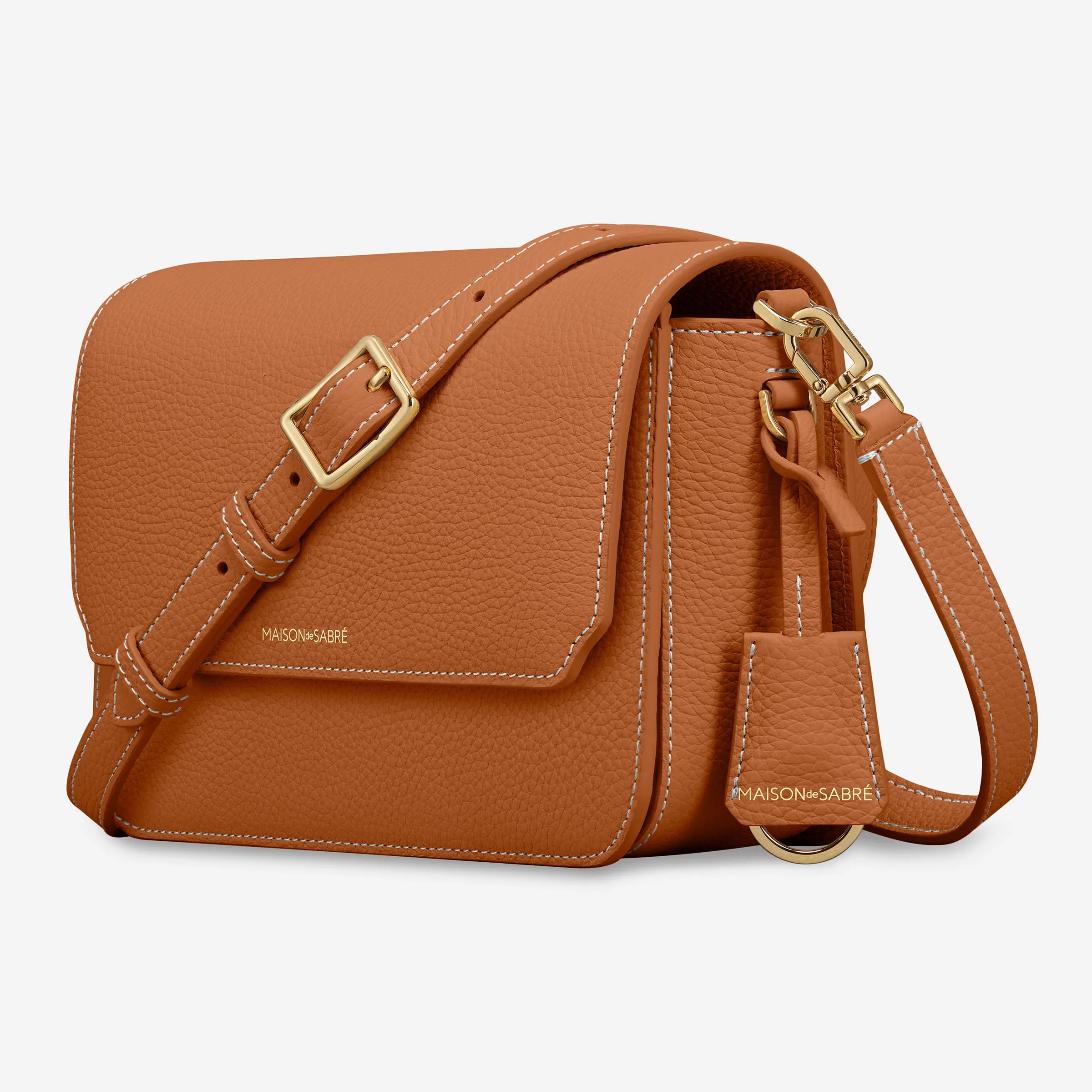 The Medium Flap Bag - Pecan Brown