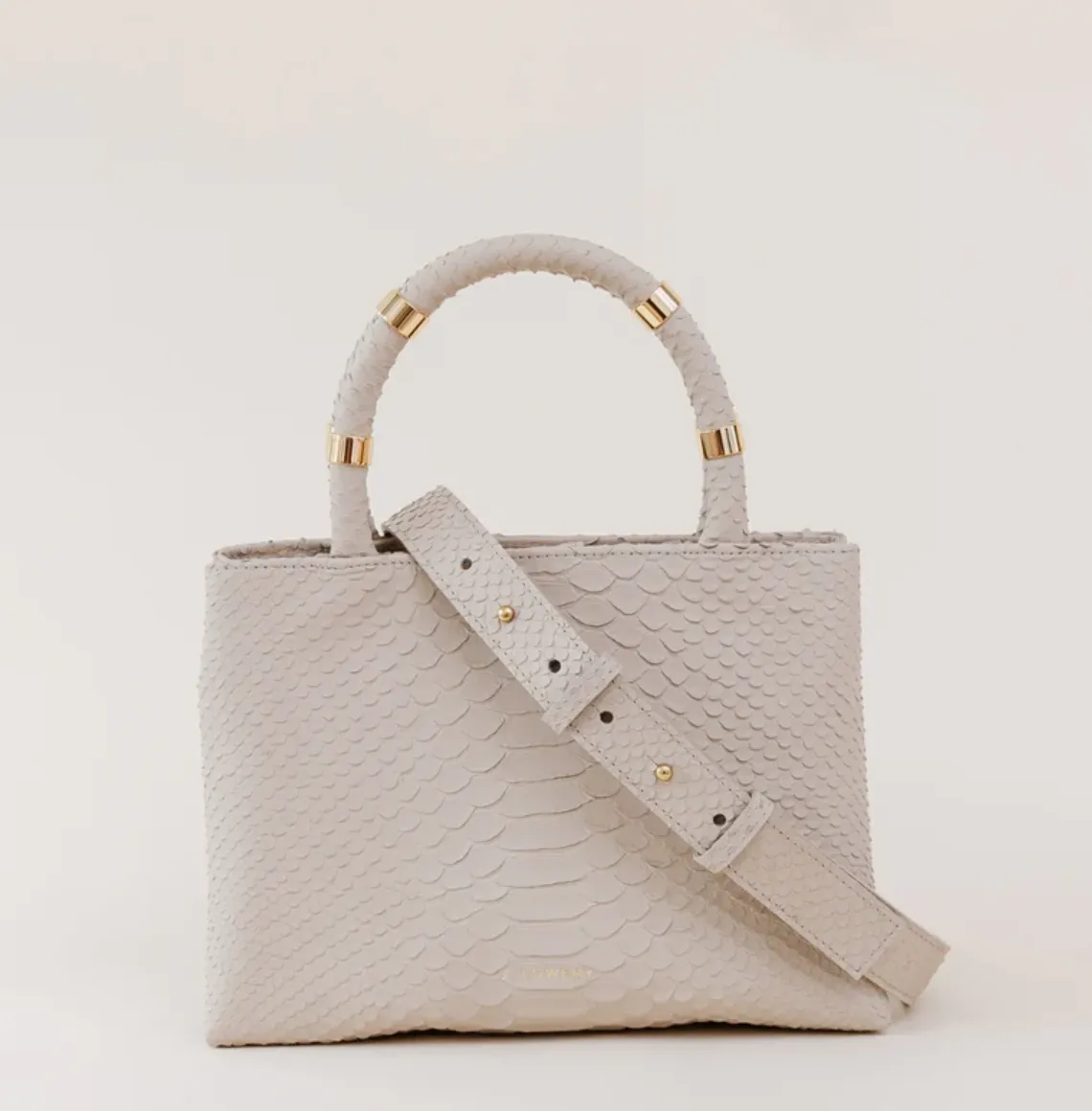 William Bag - Beige Python